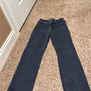 Madewell Dark Blue Straight Leg Jeans
